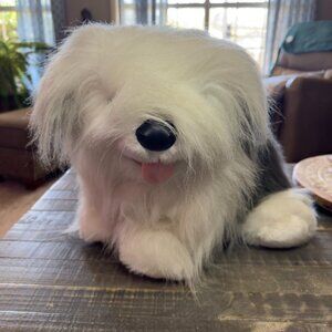 American Wego White 18" Sheep Dog Plush, Fluffy & Cuddly Stuffed Animal  #40119